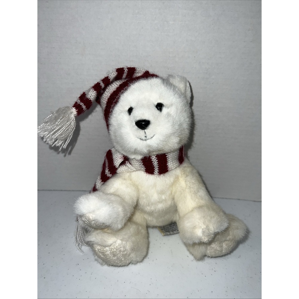 Russ Peppermint Teddy Bear Beanbag Plush Stuffed‎ Animal Daisy Chain Press 9"